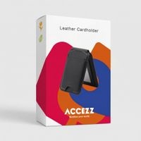 Accezz Leather Wallet with Stand - Compatible with MagSafe and Qi2 - Light Grey