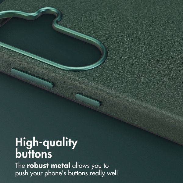 Accezz Leather Back Cover with MagSafe Samsung Galaxy S26 - Cedar Green