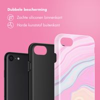 Selencia Vivid Backcover Apple iPhone SE (2022 / 2020) / 8 / 7 - Pastel Lipstick Marble