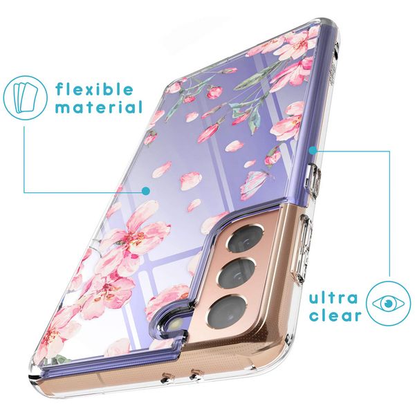 imoshion Design hoesje Samsung Galaxy S21 Plus - Blossom Watercolor