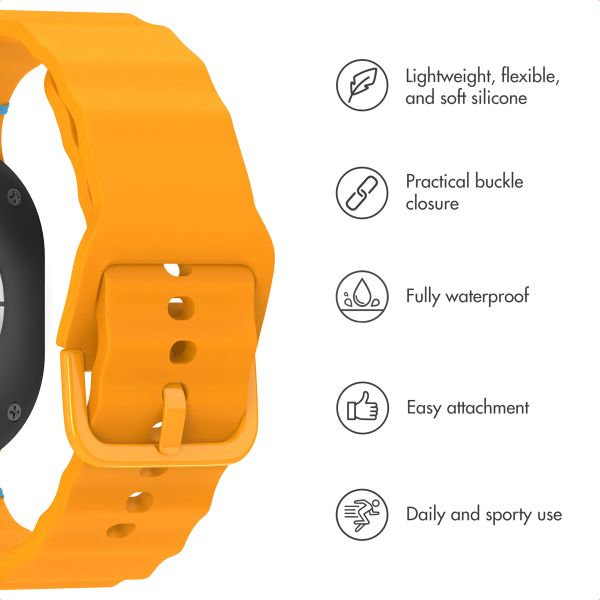 imoshion Wave Silicone Band Samsung Galaxy Watch 9 (40/44mm) / Watch 8 (40/44mm) / Classic (46mm) - Yellow