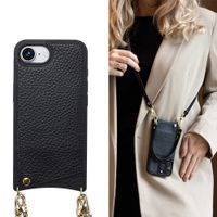 Selencia Nova Phone Case with Cord and Card Holder Apple iPhone 17e / 16e - Black