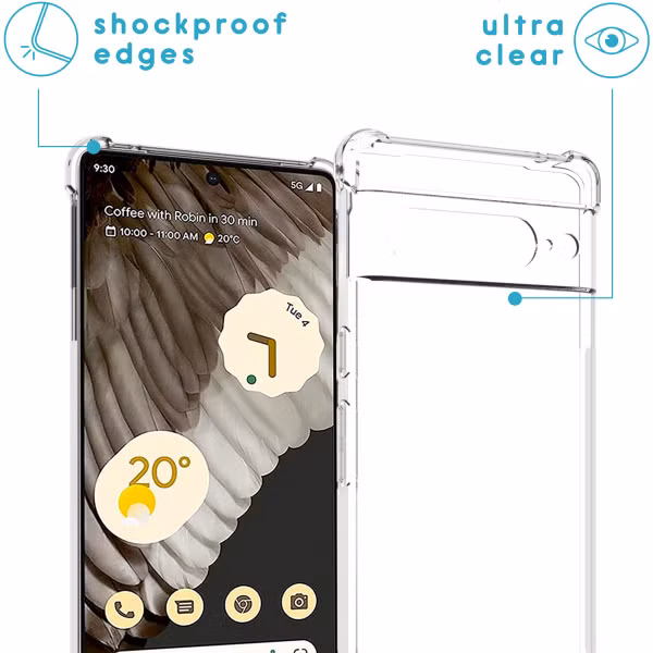 imoshion Backcover met koord Google Pixel 7 Pro - Zwart & Goud