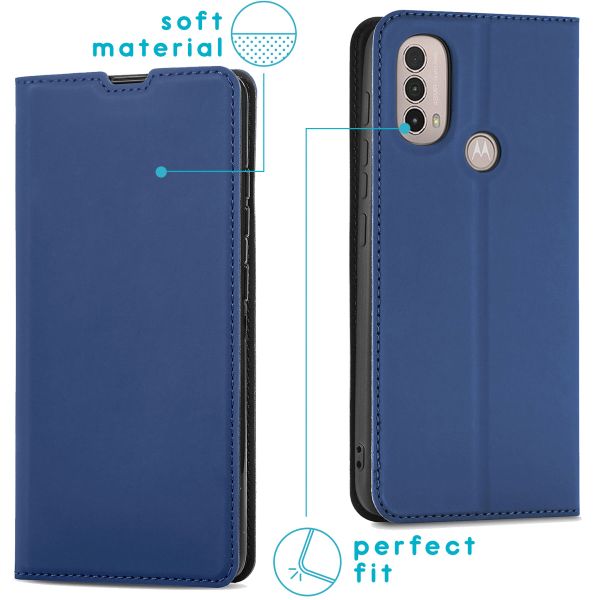 imoshion Slim Folio Bookcase Motorola Moto E30 / E40 - Donkerblauw