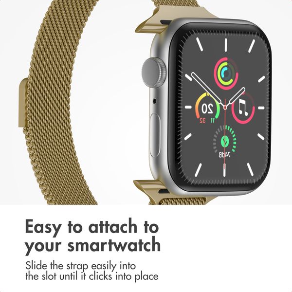 imoshion Slim Milanese Band Apple Watch | 38/40/41/42 mm - Gold