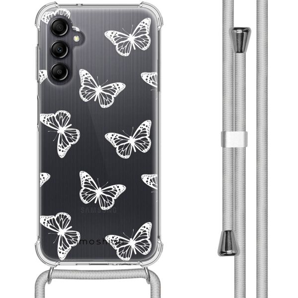 imoshion Design hoesje met koord Samsung Galaxy A14 (5G/4G) - Butterfly