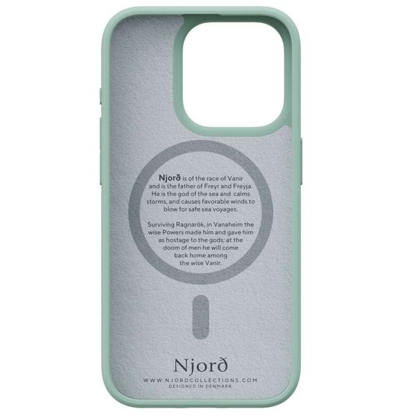 Njorð Collections Fabric MagSafe Case iPhone 15 Pro - Turquoise