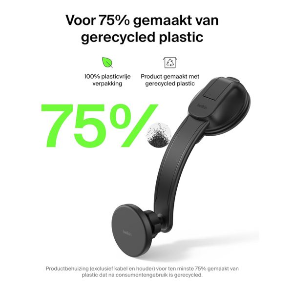 Belkin Magnetische Qi2 Telefoonhouder - Auto lader met adapter 27W - Dashboard / Ventilatierooster