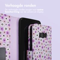 imoshion Design Bookcase Samsung Galaxy S8 - Purple Flowers