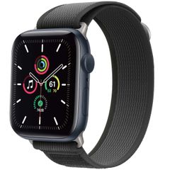 imoshion Nylon Trail bandje Apple Watch Series 1 t/m 9 / SE (38/40/41 mm) | Series 10 / 11 (42 mm) - Zwart