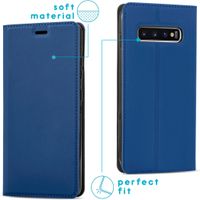 imoshion Slim Folio Bookcase Samsung Galaxy S10 - Donkerblauw