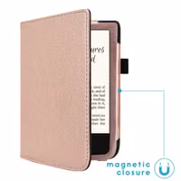 imoshion Vegan Leather Bookcase Pocketbook Touch Lux 5 / HD 3 / Basic Lux 4 / Vivlio Lux 5 - Rosé Goud