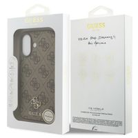 Guess 4G Metal Logo Backcover MagSafe Apple iPhone 17 - Bruin