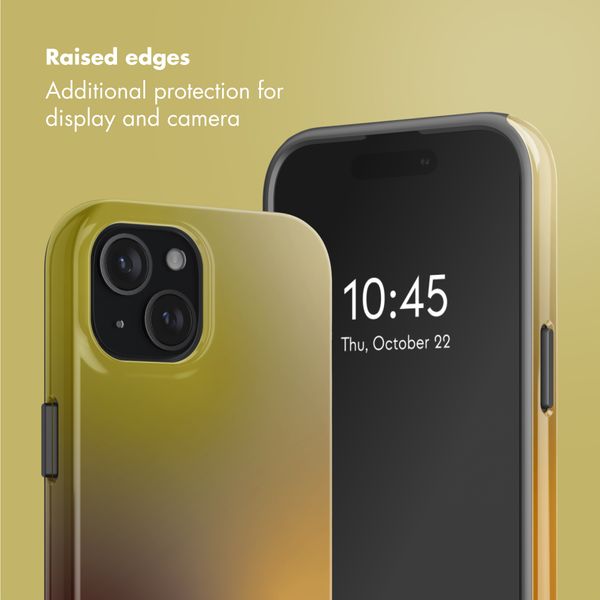 Selencia Vivid Back Cover with MagSafe Apple iPhone 15 - Gradient Olive Dust