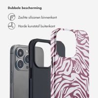 Selencia Vivid Tough Backcover iPhone 13 Pro - Trippy Swirl Dark Rose