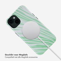 Selencia Vivid Backcover met MagSafe Apple iPhone 14 - Nature Grayed Jade