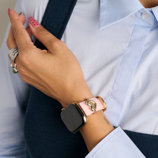 Burga Genuine Leather Band Apple Watch | 44/45/46/49 mm - Pillow Talk / Gold