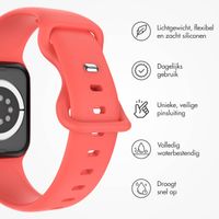 imoshion Siliconen⁺ bandje Apple Watch Series 1 t/m 10 / SE / Ultra (2) (44/45/46/49 mm) - Coral - Maat M/L