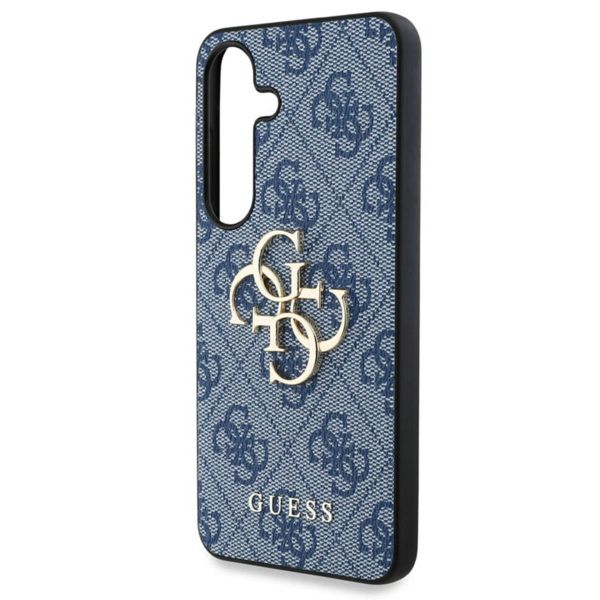 Guess 4G Metal Logo Backcover Samsung Galaxy S25 - Blauw