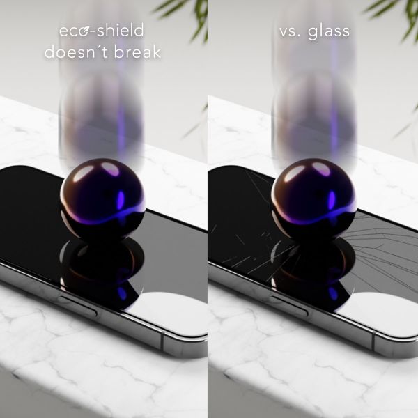 dbramante1928 Eco Shield Screenprotector - Duurzame screenprotector Apple iPhone 15 Pro Max