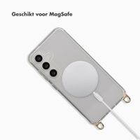 Selencia Rivièra MagSafe Backcover met afneembare haakjes Samsung Galaxy S25 / S24 - Transparant
