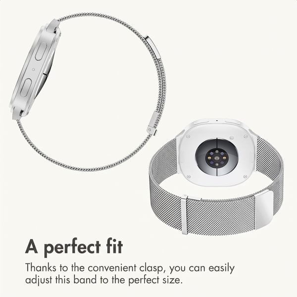 imoshion Milanese Magnetic Band Samsung Galaxy Watch 9 (40/44mm) / Watch 8 (40/44mm) / Classic (46mm) - Silver