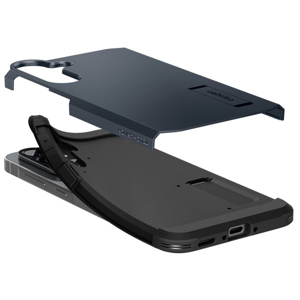 Spigen Tough Armor Backcover Samsung Galaxy A36 - Metal Slate