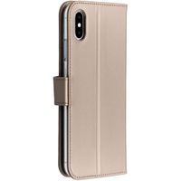 Accezz Wallet Softcase Bookcase iPhone Xs Max - Goud