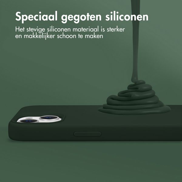 Accezz Liquid Silicone Backcover Samsung Galaxy A34 (5G) - Donkergroen