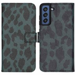 imoshion Design Softcase Bookcase Galaxy S21 FE - Green Leopard