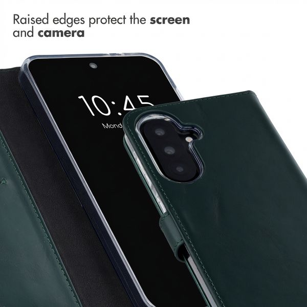 Selencia Genuine Leather Book Case Samsung Galaxy A37 (5G) - Green