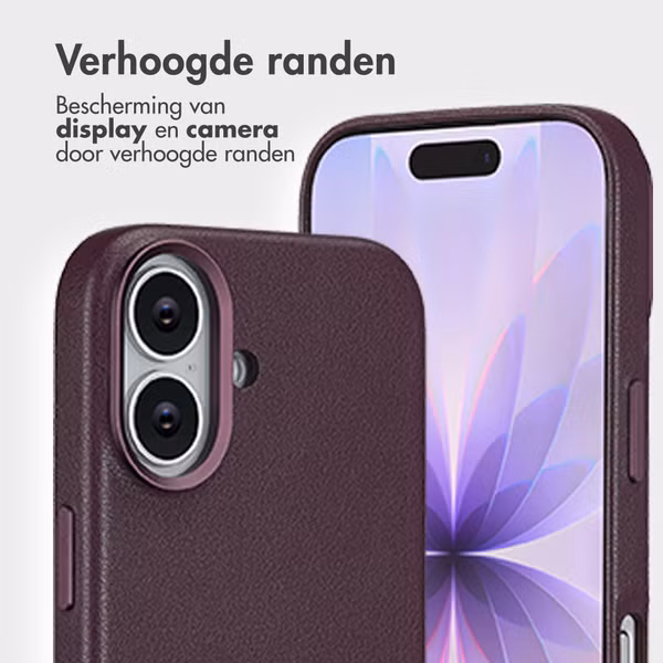 Accezz Leather Bookcase 2-in-1 met MagSafe Apple iPhone 17 - Heath Purple