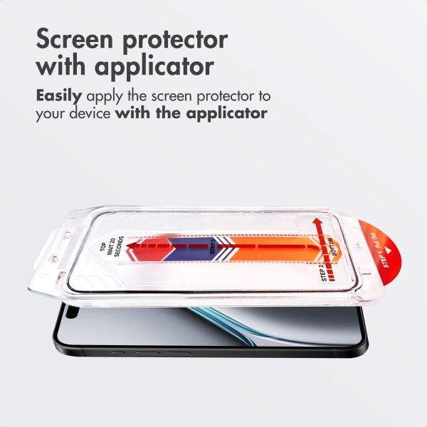 Accezz Tempered Glass Screen Protector + Applicator Apple iPhone 17