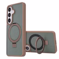 Accezz Ring Stand Backcover met MagSafe Samsung Galaxy S26 - Bruin