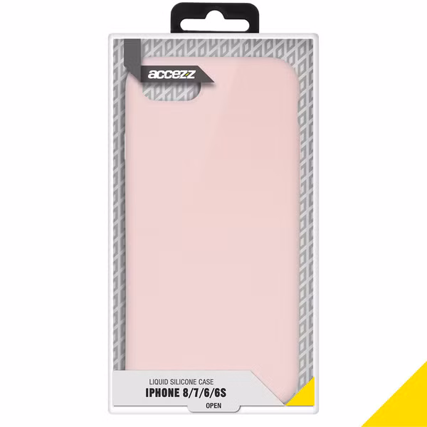 Accezz Liquid Silicone Backcover Apple iPhone SE (2022 / 2020) / 8 / 7 - Roze