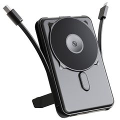imoshion 4-in-1 MagSafe Powerbank with Stand 10,000 mAh - Power Delivery - iPhone / AirPods / Apple Watch - Black