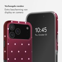 Selencia Vivid Backcover Apple iPhone 17 Pro - Happy Dots Burgundy