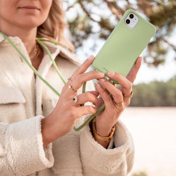 imoshion Color Backcover met afneembaar koord iPhone Xs / X - Groen