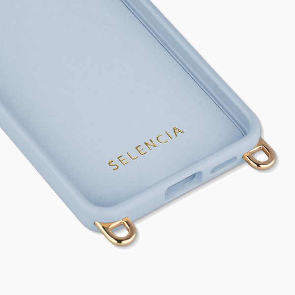 Selencia Rivièra MagSafe Backcover met afneembare haakjes Samsung Galaxy S25 / S24 - Powder Blue