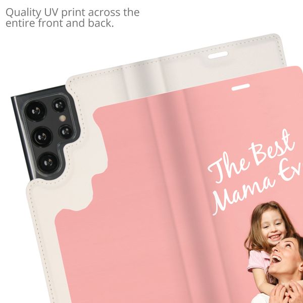 Ontwerp je eigen Samsung Galaxy S22 Ultra bookcase hoes