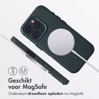 Accezz MagSafe Leather Backcover Apple iPhone 16 Pro - Cedar Green
