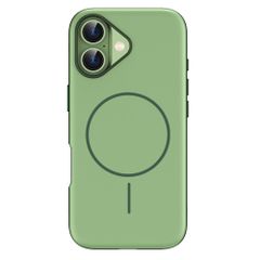 imoshion Color Backcover met Thin MagSafe Ring Apple iPhone 16 - Donkergroen