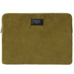 Wouf Corduroy - Laptop hoes 13-14 inch - Laptopsleeve - Olive