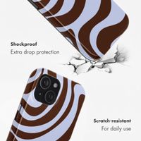 Selencia Vivid Back Cover Apple iPhone 15 - Dream Swirl Chocolate