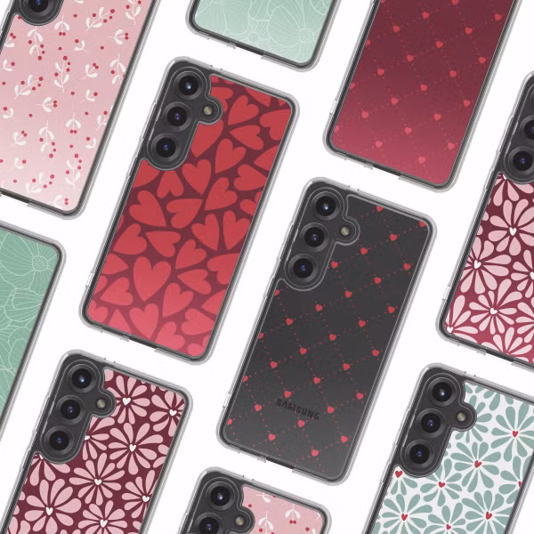 imoshion Design hoesje Samsung Galaxy S25 - Hearty Coral Dust