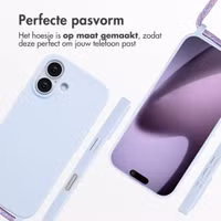 imoshion Siliconen hoesje met koord Apple iPhone 17 - Paars