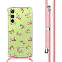 imoshion Design hoesje met koord Samsung Galaxy A34 (5G) - Crab Watercolor