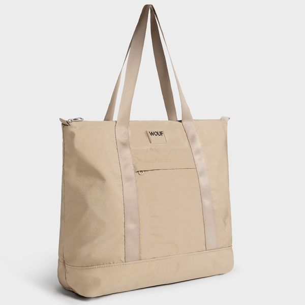 Wouf Downtown Tote Bag - Schoudertas - Oatmilk