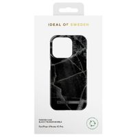 iDeal of Sweden Fashion Backcover Apple iPhone 15 Pro - Black Thunder Marble