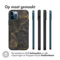 imoshion Design hoesje iPhone 12 (Pro) - Black Marble